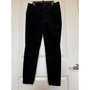 Talbots Black Corduroy Jeggings Women 2P Slim Fit Casual Soft Pants NWOT